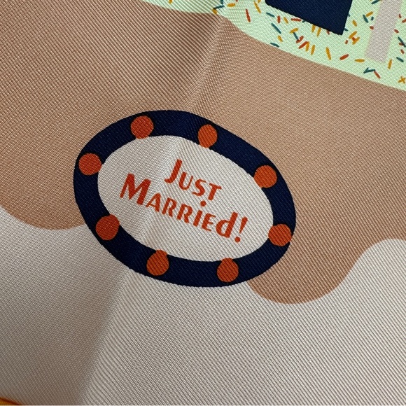 Hermes Just Married scarf 45 - Picture 3 of 6